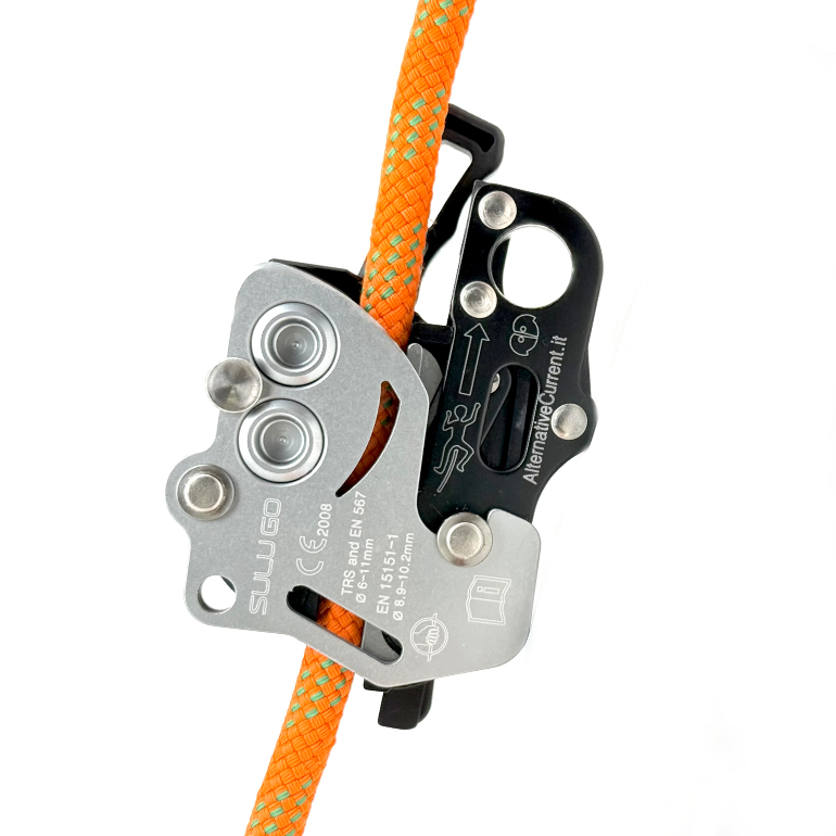 Sulu Go black Multicender an geoclimbing Ultimate pro Seil