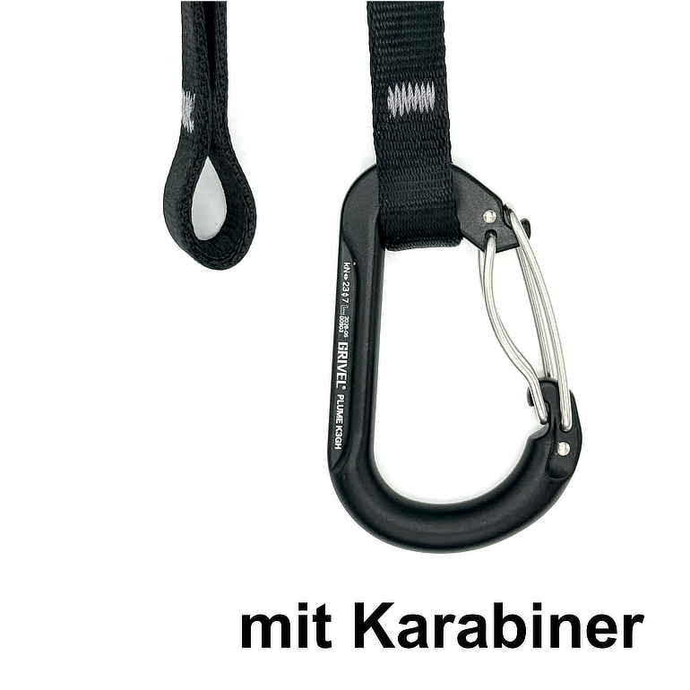 geoclimbing Supa Sling Variante mit double gate Karabiner