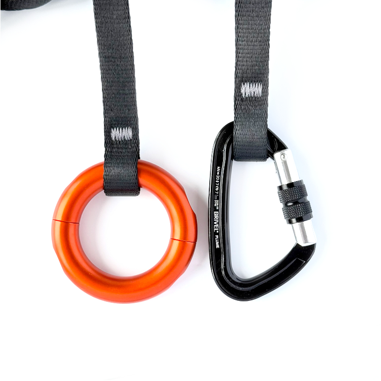 geoclimbing Supa Sling II mit Ring und Plume screw black