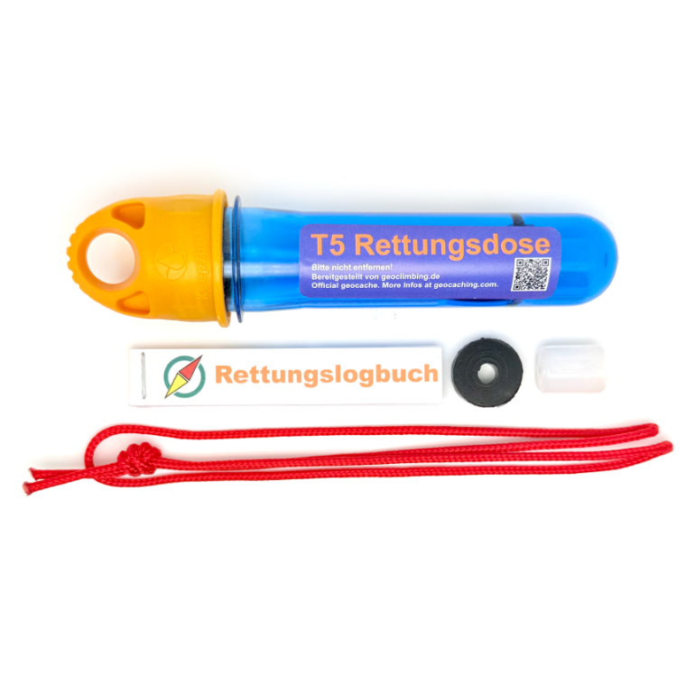 Sogar mit Dry Container: geoclimbing T5 Rettungsdose