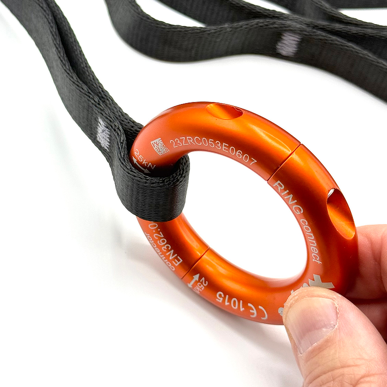 geoclimbin Supa Sling II mit genähten Augen an beiden Enden